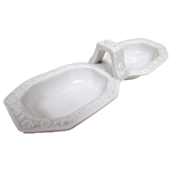Vintage Rosenthal Maria White Double Salt Dip Dish Classic Rose - Germany - Picture 1 of 5